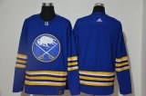 Adidas Buffalo Sabres blank blue nhl hockey jersey-WL