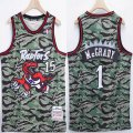 Toronto Raptors #15 Vince Carter green camo Throwback NBA Jersey-XD