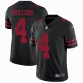 49ers #4 Nick Mullens black nike Color Rush Limited Jersey