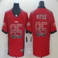 Nike 49ers George Kittle #85 red drift Color Rush Limited Jerseys