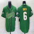 Nike Eagles #6 DeVonta Smith green baseball jerseys Joint name-BD 01