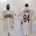 Nike San Diego Padres #84 Dylan Cease white majestic baseball jerseys 03