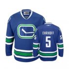 Christian Ehrhoff Jersey 5 Blue Vancouver Canucks Jerseys