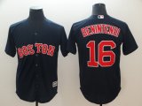 Boston Red Sox #16 Andrew Benintendi dark blue majestic baseball Jersey