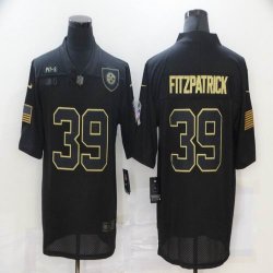 Nike Pittsburgh Steelers #39 Minkah Fitzpatrick black Salute To Service Limited Jersey-BD