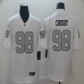 Oakland Raiders #98 Maxx Crosby Nike white Color Rush Limited Jersey