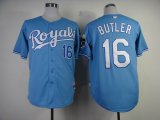 kansas city royals BUTLER 16 skyblue mlb jersey