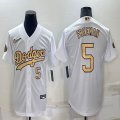 2022 MLB All-Star Los Angeles Dodgers #5 Freddie Freeman white majestic baseball Jerseys-BD 01