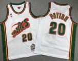 Youth Seattle SuperSonics #20 Gary Payton white NBA Jersey-XD