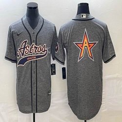 Nike Houston Astros blank Hemp grey majestic baseball jerseys Joint name -BD 02