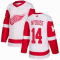 Adidas Detroit Red Wings #14 Gustav Nyquist white hockey jersey