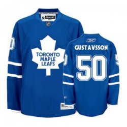 Toronto Maple Leafs 50# GUSTAVSSON blue NHL Jerseys