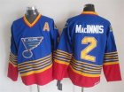 2015 St.Louis Blues #2 Al Macinnis Blue CCM NHL hockey Jersey A patch