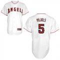 Los Angeles Angels 5 PUJOLS White MLB Jerseys.