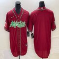 2023 World Cup Mexico red blank majestic baseball jerseys 32