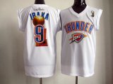 New New Oklahoma City #9 IRAKA White NBA Jerseys-