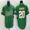 Nike Eagles #20 Brian Dawkins green baseball jerseys Joint name-BD 01