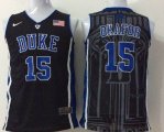 Duke Blue Devils Jahlil Okafor #15 ACC Patch NCAA Authentic Basketball Performance Jersey - black