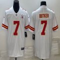 Nike Kansas City Chiefs #7 Harrison Butker white Color Rush Limited Jersey-BD