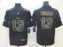 Nike Saints #13 Thomas Nike black gold Color Rush Limited Jersey