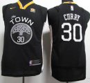 Youth Nike Golden State Warriors #30 Stephen Curry black nba basketball jersey