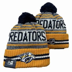 2024 Nashville Predators yellow gray white NHL Sports Cuffed Knit Hats