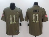 Nike Atlanta Falcons #11 Julio Jones green gold fashion Color Rush Limited Jersey