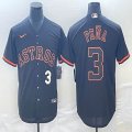 Nike Houston Astros #3 Jeremy Pena black majestic mlb baseball jersey 04