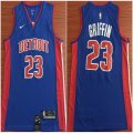 Nike Detroit Pistons #23 Griffin blue nba Jersey-LC