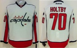 Reebok Washington Capitals 70 Braden Holtby white hockey Jerseys