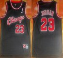 Nike Chicago Bulls #23 Michael Jordan black nba basketball jersey-XD