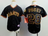 Youth San Francisco Giants #28 Buster Posey black MLB Jersey