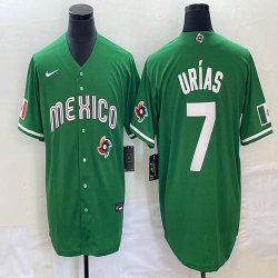 2023 World Cup Mexico #7 Julio Urias green majestic baseball jerseys 13