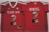 Texas A&M Aggies Johnny Manziel #2 Red fashion college football jersey