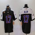 Nike Buffalo Bills #17 Josh Allen black white Nike Scarlet Vapor F.U.S.E. Limited Jersey-BD