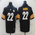 Nike Pittsburgh Steelers #22 Najee Harris Black Color Rush Limited Jersey-BD