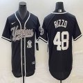 Nike New York Yankees #48 Anthony Rizzo black majestic baseball Jersey Joint name