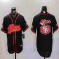 Nike San Francisco black baseball jerseys Joint Name 02