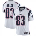 New England Patriots #83 Allen Nike white Color Rush Limited Jersey