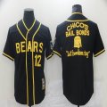 Bad News Bears #12 1976 Chico's Bail Bonds black Stitched Movie Jersey-BD