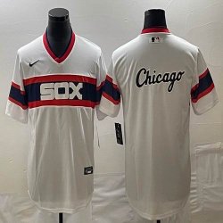 Nike Chicago White Sox blank majestic baseball jersey big logo 02