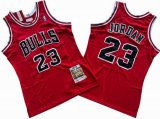 Chicago Bulls #23 Michael Jordan red Thorwback NBA jerseys big tall size