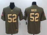 Nike Oakland Raiders 52 Khalil Mack green gold fashion Color Rush Limited Jersey