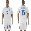 2016-2017 Greece team TOROSIDIS #15 white soccer jersey home