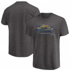 Los Angeles Chargers Majestic Big & Tall Fierce Intensity T-Shirt â€“ Heathered Charcoal