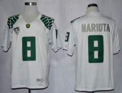 Oregon Duck Marcus Mariota 8 white College Football Limited Jerseys