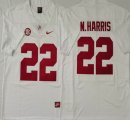 Alabama Crimson Tide #22 Najee Harris white NCAA Football Jersey