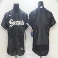 Nike Chicago White Sox blank black Flexbase Authentic Collection Jersey city version-BD