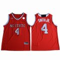 NC State Wolfpack Dennis Smith Jr. 4 College Basketball Jersey - red