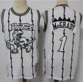 Toronto Raptors #1 Tracy McGrady white Throwback NBA Jersey-S8